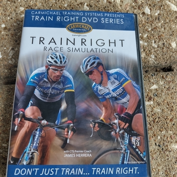 Train Right Race Simulation DVD by Carmichael Training Exercise Bicycling Bike - Picture 1 of 1